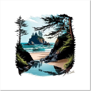 Secret Beach Oregon Posters and Art